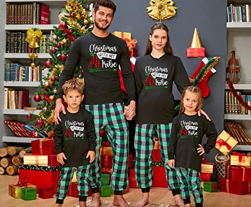 Christmas with My Tribe Matching Family Xmas Long Sleeve Shirt3