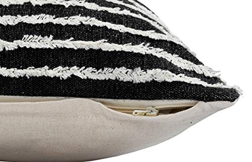 Lr Home Wispy Ways Lumbar Throw Pillow, 14" X 36", Black/Cream #TOP5