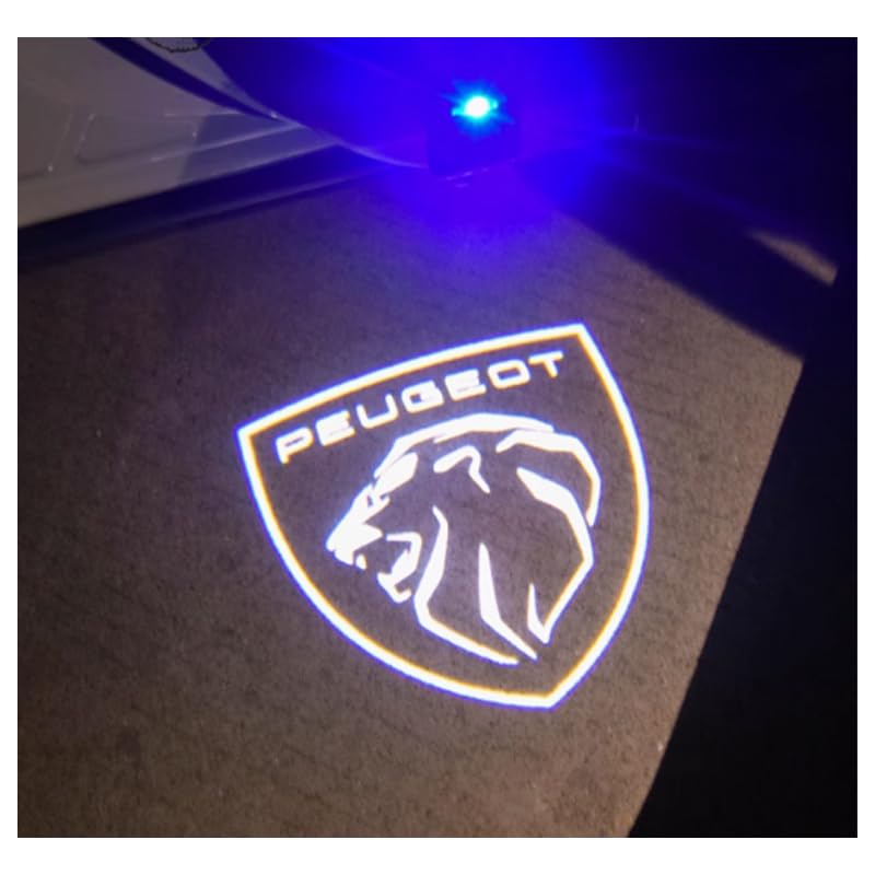 2 Pcs Luces Led De Bienvenida, para Peugeot 3008 2009-2016 Proyector Puerta Coche Luces, Luz De Bienvenida del Coche,F