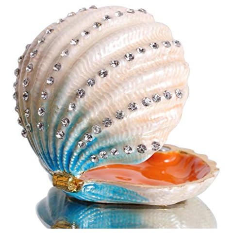 Waltz&F Seashell Ring Holder Trinket Box Cover