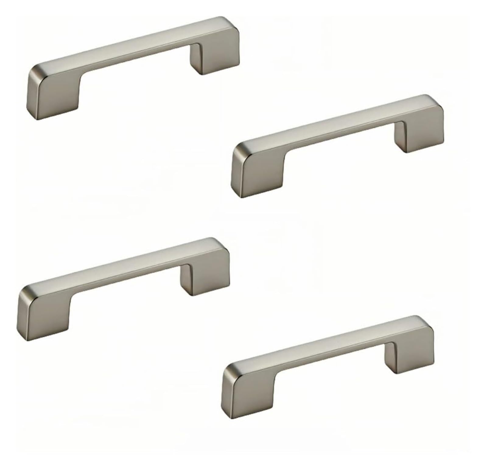 NLQCSXWEP Zinc Alloy Cabinet Bow Handle, Zinc Alloy Furniture Handles Pack of 4 Multiple Finishes 96-320mm(96mm Brushed)