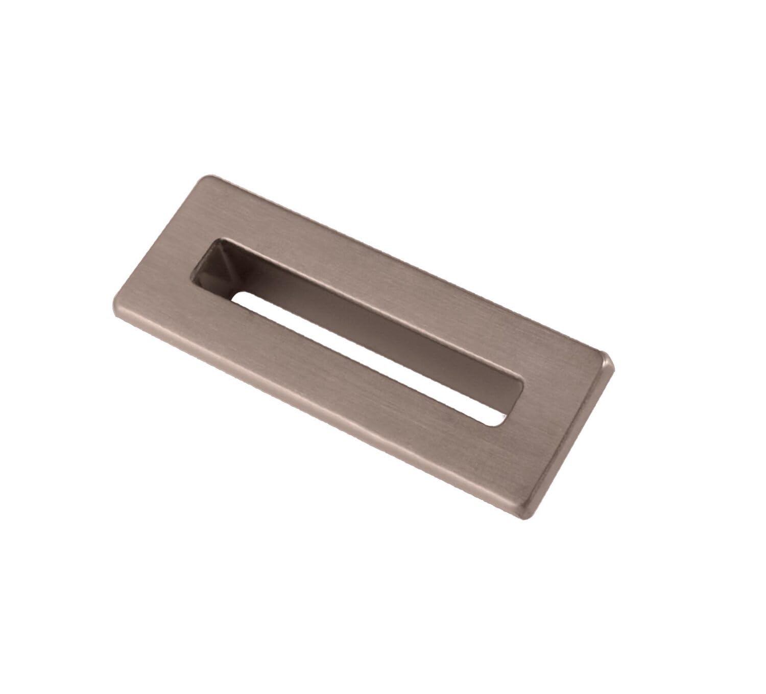 Corso Bathrooms Brushed Bronze Apres Sink Overflow Cover | Basin Sink Hole Cover Square | | Rectangle Overflow Cover | Basin Trim For Bathroom Sink Toilet Wash Basin (Brushed Bronze)