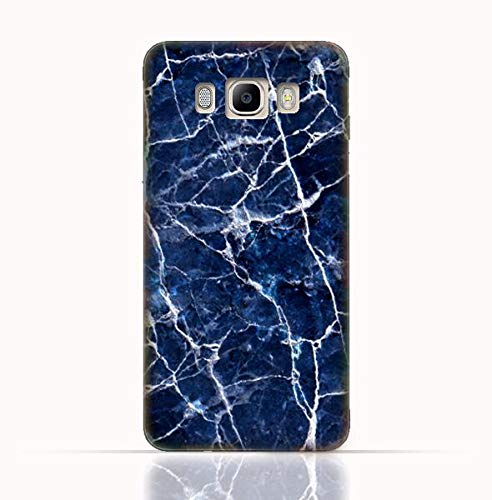 AMC Samsung Galaxy J5 2016 TPU Silicone Case with Blue Marble Texture