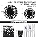 LTplazhi 140PCS Black and Silver Party Supplies - Dinner Plate, Dessert Plate, Napkin, Cup, Forks, Knives, Spoons - Biodegradable
