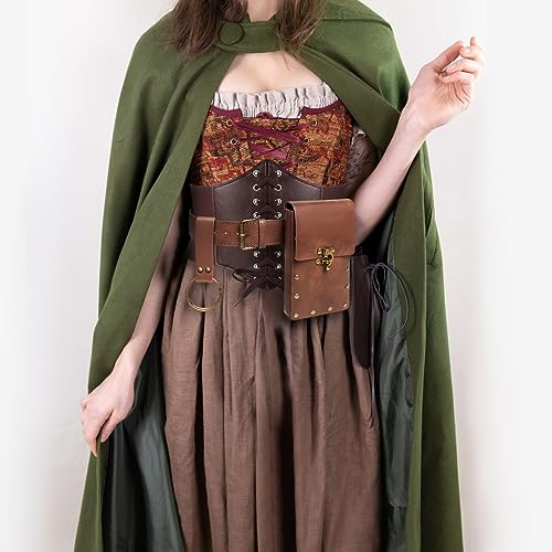 Womens Corset Belt Belt Pouch Waist Bag Fanny Pack Phone Holder Medieval Renaissance Costume Accessories3