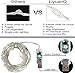 LiyuanQ Christmas LED String Lights, 2 Set Multi Color Changing Fairy Lights USB Plug-in Fairy String Lights Remote & Timer, 4 Modes Indoor Decorative Silver Wire Lights Party Xmas(16 Colors, 50 LEDs)