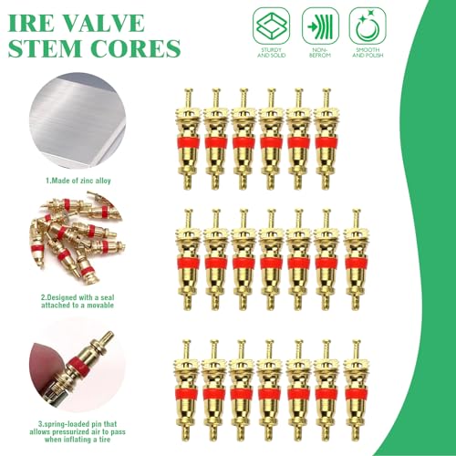 Image of 15pcs Valve Stem Extension with Tire Valve Stem Cores Kit, 45 90 135 Degree Brass Valve Stem Extender and 7 inch 12 inch Stainless Steel Braided Stem Extension Adaptors for Most Cars Truck
