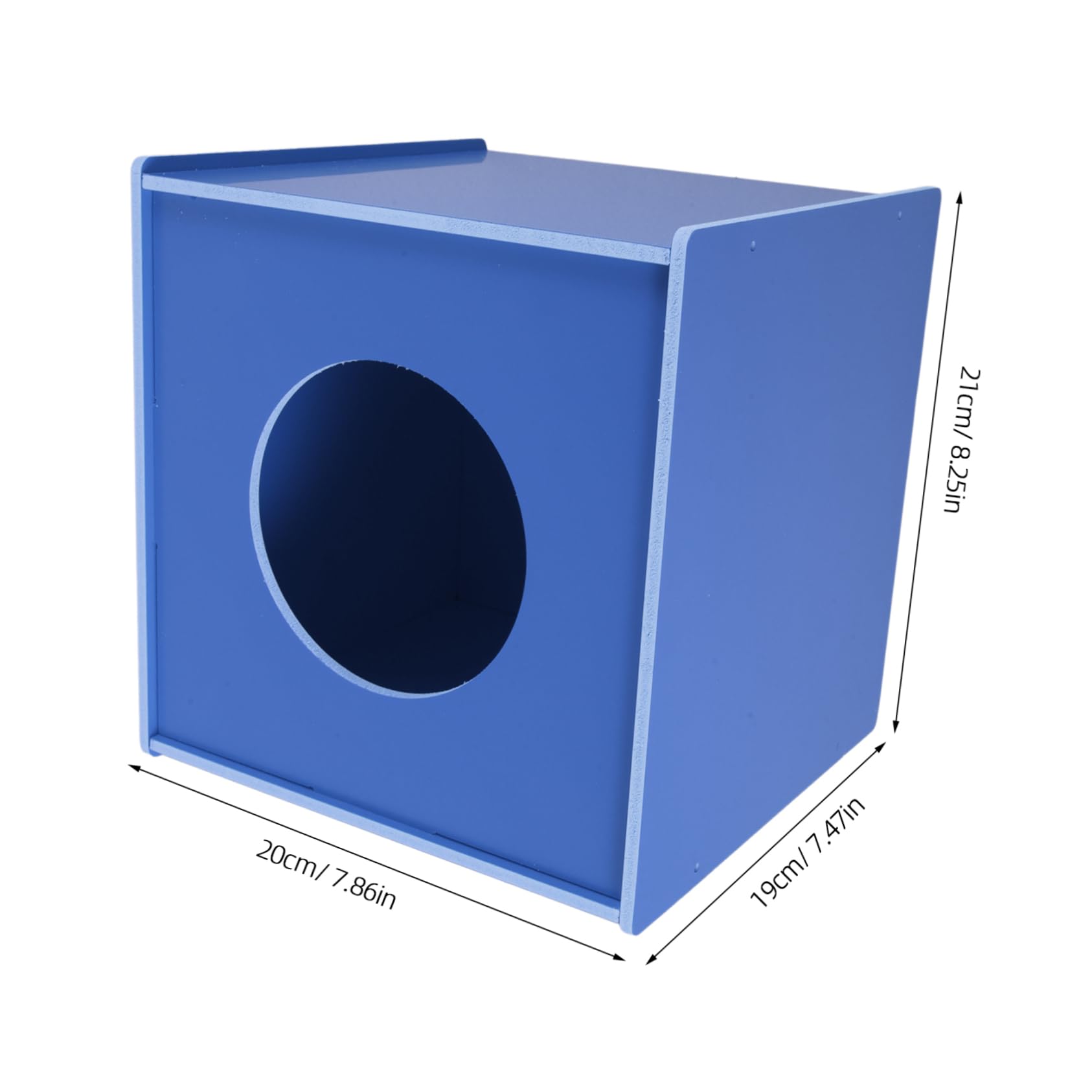 ABOOFAN Boite Facile à Utiliser Urne Cubique Trou de 12cm Tirage Sort en PVC Bleu Événements d'entreprise et Fêtes d'anniversaire