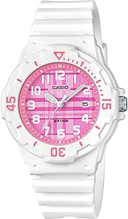 [カシオ] CASIO アナログ 腕時計 LRW-200H-4CV レディース キッズ チープカシオ グロスホワイト×ピンクチェック柄 海外モデル [並行輸入品]