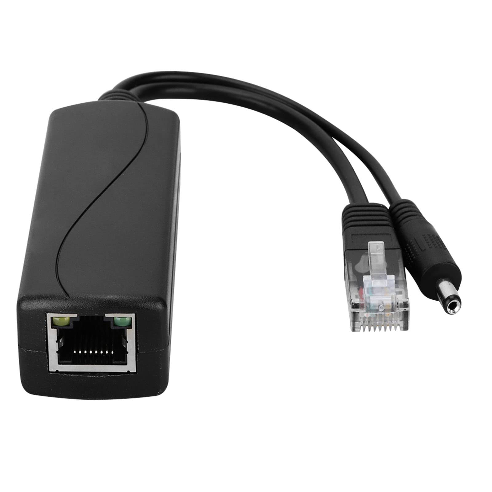 Yazhuq Power Over Ethernet Splitter 48V To 5V USB Type C 5.5x2.1mm 3.5x1.35mm Interfaces Power Supply Adapter Cable for Camera
