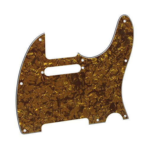 IKN 1pcs 3-Ply 8 Trou de Scratchplate Guitare Pickguard avec des vis pour Fender Télé Telecaster Guitare Style, Brown… - Les Beatles, Paul McCartney, John Lennon, RIngo Starr, George Harrison IKN 1pcs 3-Ply 8 Trou de Scratchplate Guitare Pickguard avec des vis pour Fender Télé Telecaster Guitare Style, Brown… – Image 4