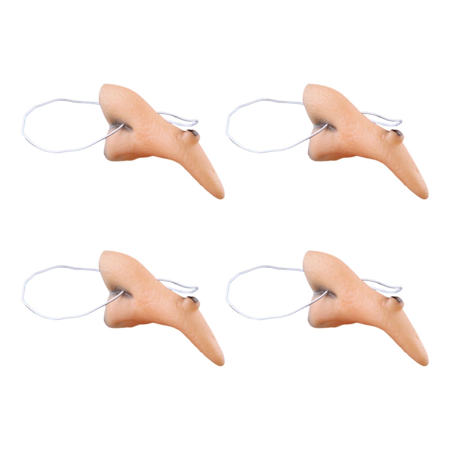 Tvsvkwe Color 4 Pieces Of Witch Fake Nose, Creative Personality, Role-Playing Props, Spoof Long Nose, Novel Costumes, And Stage Performance Decoration.