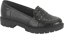 Mocassim Beira Rio Feminino com Spike Tratorado Conforto Original Casual Dia a Dia Moderno
