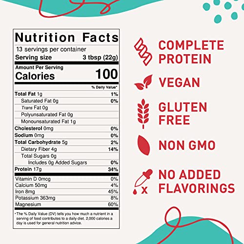 hemplete Organic Hemp Heart Unflavored Vegan Protein Powder, Plant-Based for Balanced Nutrition, All-Natural, 1 Ingredient, No Artificial Ingredients, Easy to Digest & Mix (10oz) - Image 5