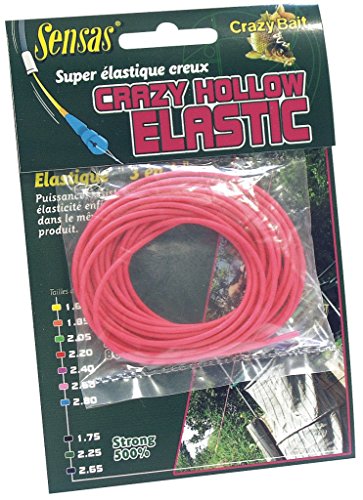 Élastique Creux Sensas Crazy Hollow Pink 2.60mm pour Vos Sessions de Pêche de la Carpe en Étang