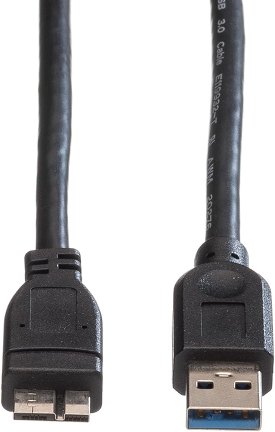 Roline USB 3.0 Cable, A Male – Micro B Male 0.15m