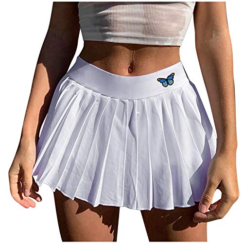 Saias femininas mini apertadas finas sexy Kawaii franzido corte alto saias femininas 2024, 0-U67 Bra