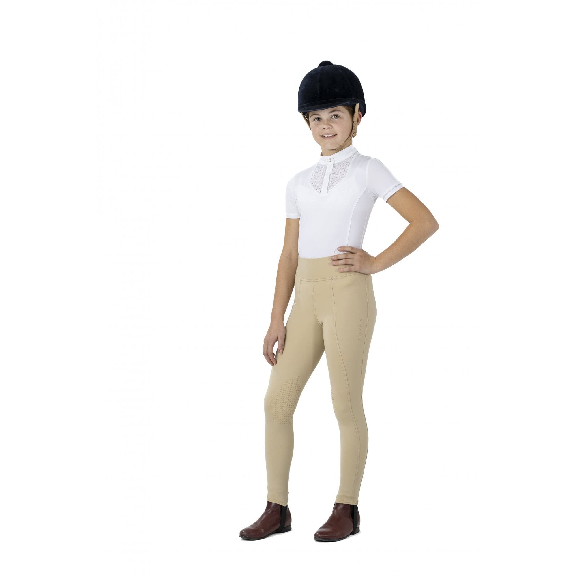 LeMieux Young Rider - Pantaloni da ginnastica per bambini, colore: Beige