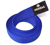 VERSAL Martial Arts Karate Belt, 100% Cotton Professional Training Grading Ranking Belts for Judo, Bjj, Taekwondo, Jiu Jitsu Coloured Belt (Blue, 280cm) - Image 2