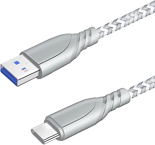 USB Type C Cable 2m,3A Charger Lead for Samsung A13 A53 A51 A71 5G A41 A52 A72 A50 A70 A31 A21S,S20 S21 Plus Ultra A40 A20E S10 S9 A42,Kindle Fire HD 8/8+ 2020/HD 10 2019,Fast Charge Charging