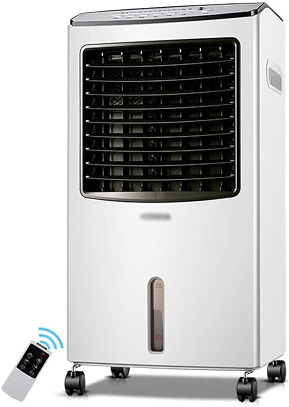 Evaporative Cooler, Portable Air Conditioner with Remote Control and Air Purification Humidifier 3 Fan Speeds with Oscillation Function for Home or Office