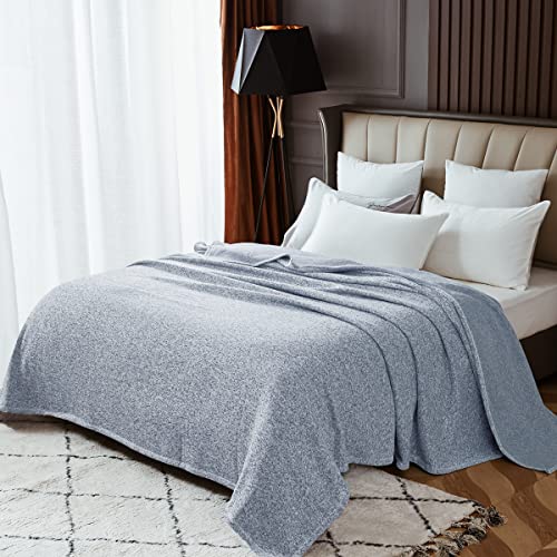 KAWAHOME Sweatshirt Blanket Throw Size for Bed Jersey Knit Lightweight Thin Soft Breathable Summer Blankets for All… - Image 7