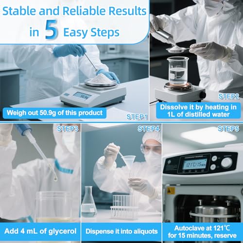 Image of TB Broth Medium Powder, 250g /Bottle, Terrific Broth Medium with Tryptone, Yeast Paste, Potassium Dihydrogen Phosphate, Laboratory Grade Media for E. coli Protein Expression
