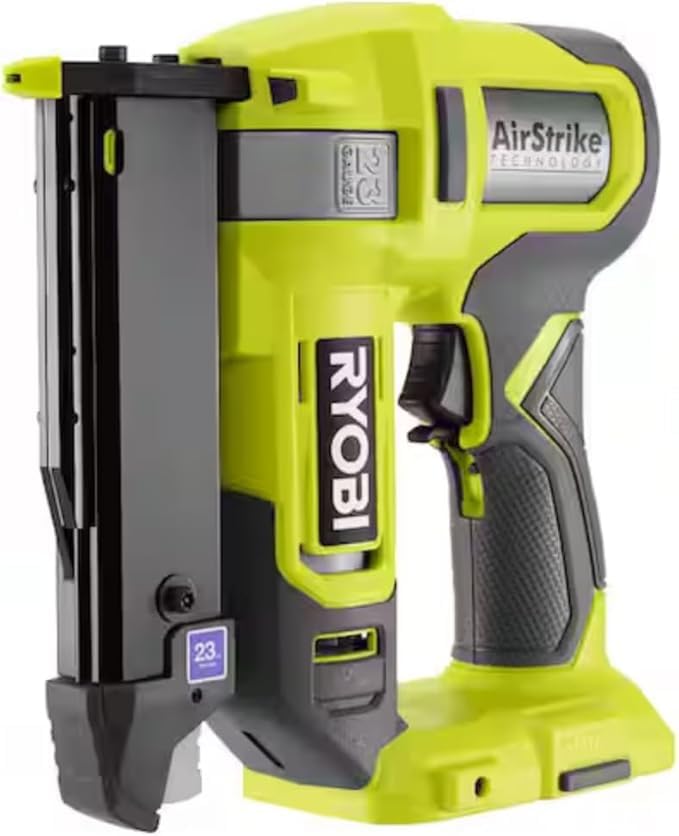 RYOBI ONE+ 18V Cordless Airstrike 23-Gauge Pin Nailer (Tool Only) (Renewed)