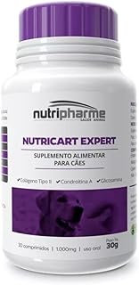 ZKMAGIC Suplemento Alimentar Nutripharme Nutricart Expert 1.000Mg Para Cães 30 Comprimidos