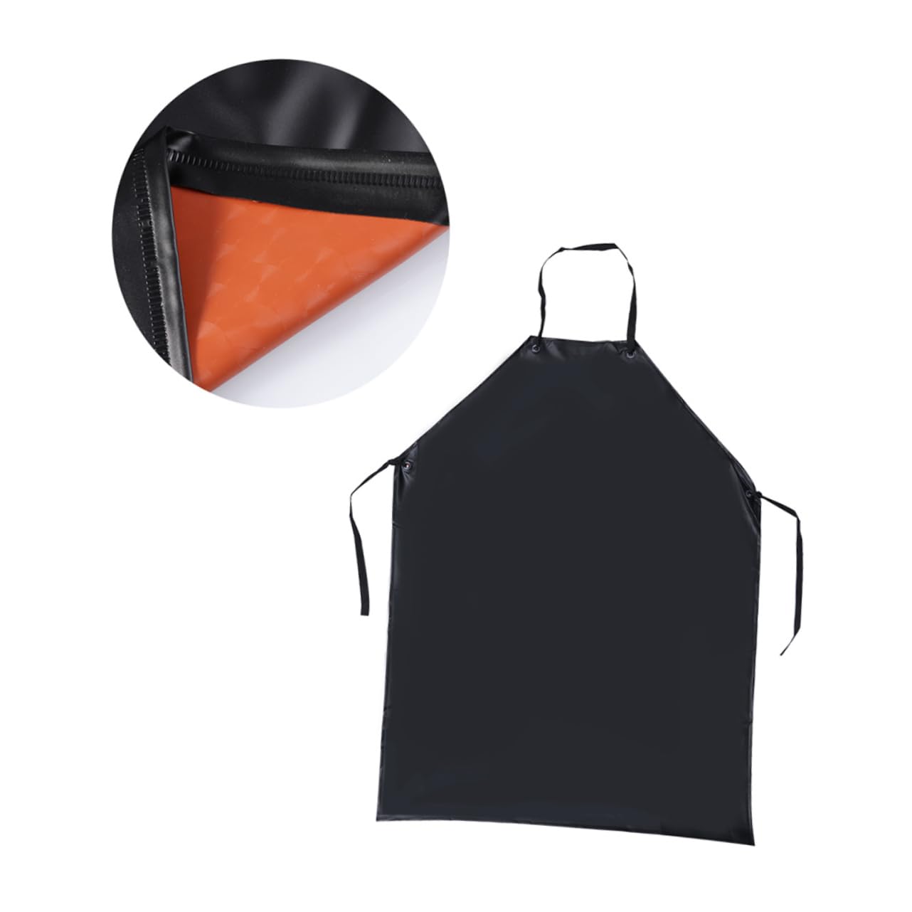 BESTYASH 3 piezas Delantal de PVC para Cocina Resistente Grasas Ácidos y Álcalis Delantal Multifuncional Sin Mangas para Uso Hogar y Color Negro