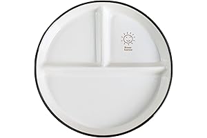 Colorful Ceramic Glass Plates Round Dinner Salad Divided Toddler Plates 8 Inch for Snack Dessert