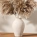Vanselia Ceramic Flower Vase Home Decor - Large Farmhouse Table Vases Rustic Vintage Living Room Kitchen Bedroom Decorations for House Book Shelf Office Coffee Desk Dining Fireplace (9