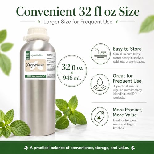Aceite Esencial de Menta – 946 ml – 100% Puro miniatura 6