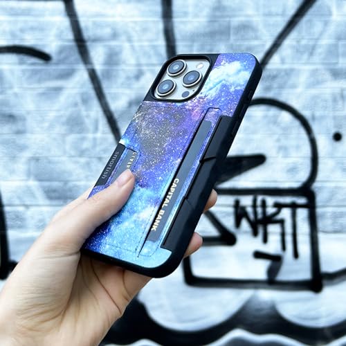 Image of Smartish iPhone 15 Pro Max Wallet Case - Wallet Slayer Vol. 2 [Slim /Protective] Credit Card Holder w /Kickstand Drop Tested Hidden Card Slot Compatible w /Apple iPhone 15 Pro Max - Custom Prints