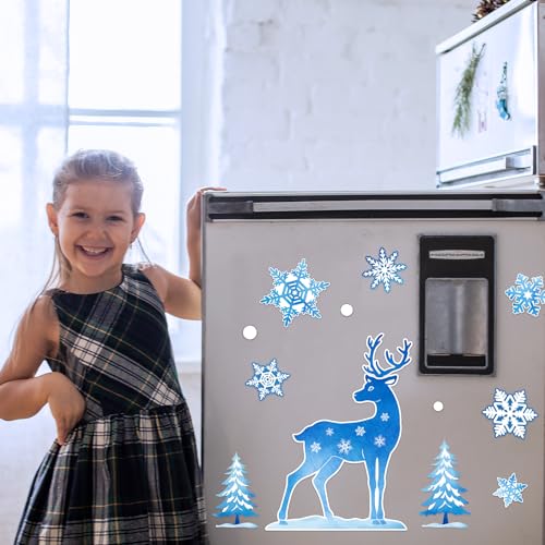 Set de 29 imanes decorativos de nieve Let It Snow miniatura 5