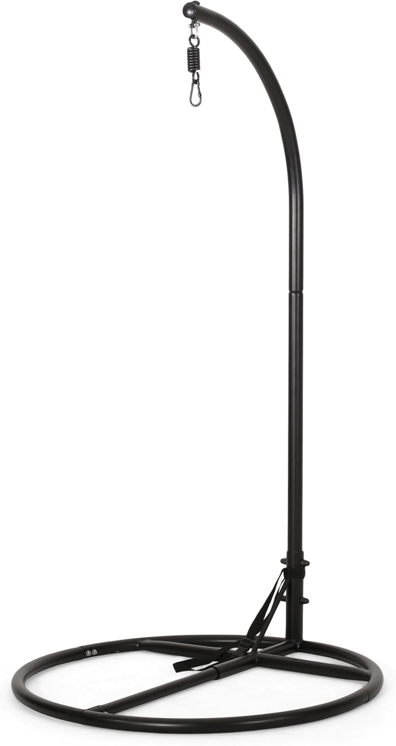 Christopher Knight Home Briggs Indoor/Outdoor Hanging Chair Stand Only - Black