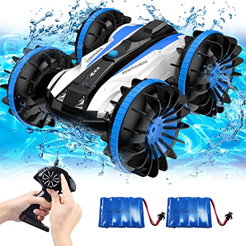 VOLANTEXRC RC Remote Control Boat for Pool，2.4Ghz Control Rc Boats for Adults，Lake Electric Boat with Water Cooling System 2Rechargeable Batteries Black