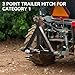 YITAMOTOR 3 Point Trailer Hitch with 2