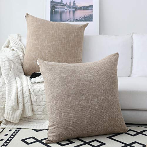 Kevin Textile Pillow Covers Star Faux Linen Cushion Cases Super S...