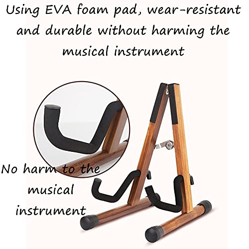 Viool Ukelele Stand Houten Houten Stand met Bow Houder Vertical Stands Huishoudelijke opvouwbare Draagbare Ukulele… - Image 5