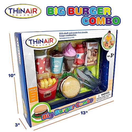 20-Piece Play Food Set | Realistic Kids’ Food Toys for Pretend Play & Hands-On Learning | Preschool & Toddler Toys for Boys & Girls 3+ - Thumbnail 3