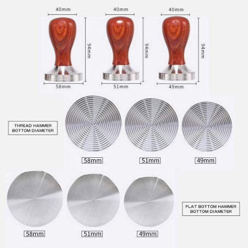 Thread bottom espresso press FEIFAN avec base filetée 49mm pour café moulu - 7