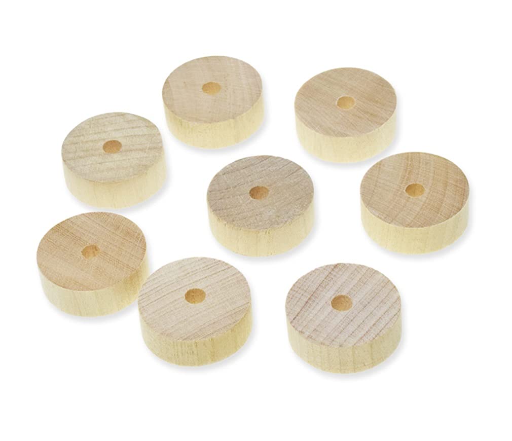 Multicraft Wood Flat Wheel 1.1" 8pc