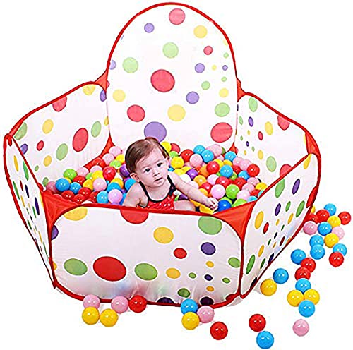 Webby Kids Play Zone Tent with 100 Balls,Multicolor, Tent House Theme