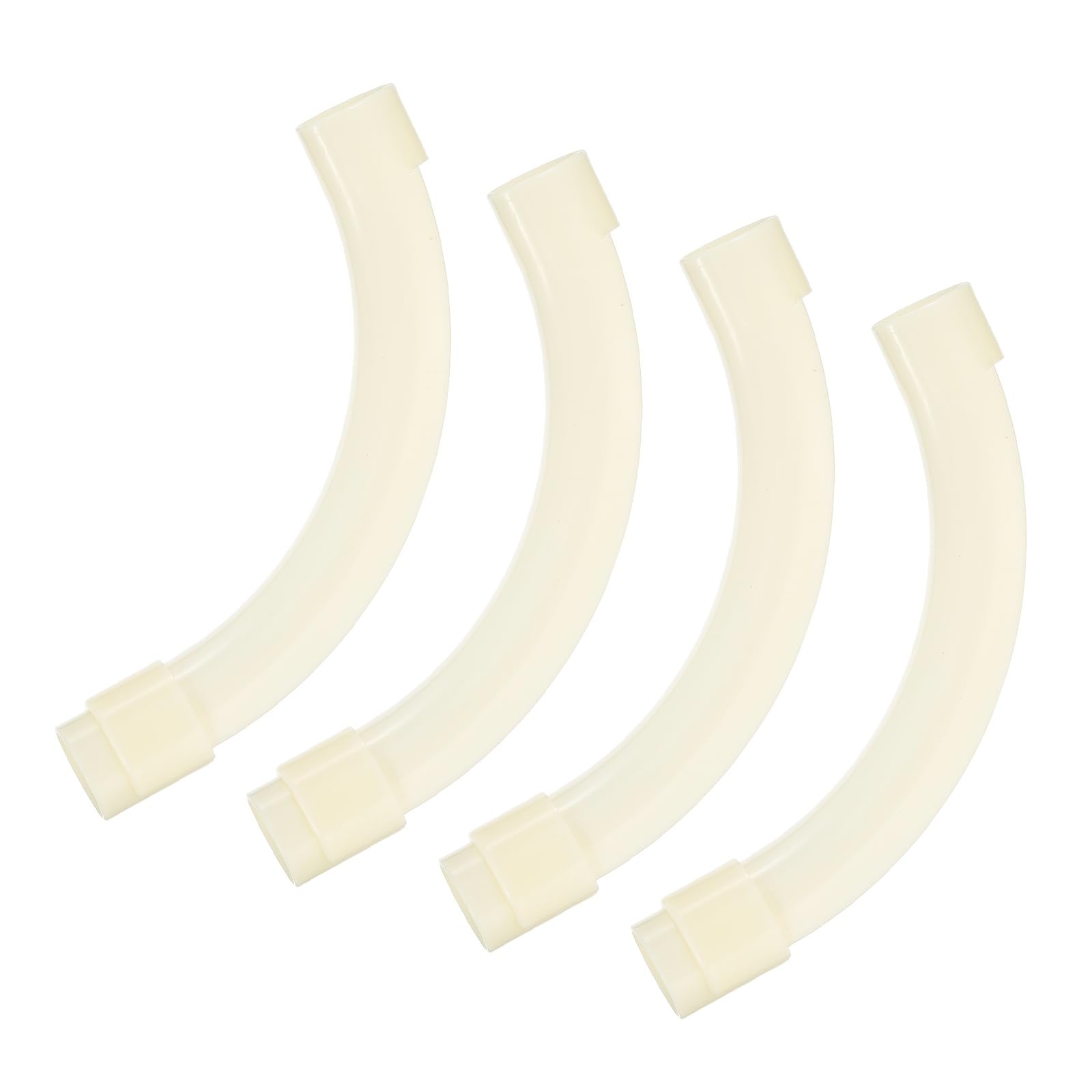 PATIKIL 32mm PEX Tube Bend Support, 4 Pack ABS Plastic 90 Degree Elbow Bend Support for Copper PEX Pipe Tubing, White