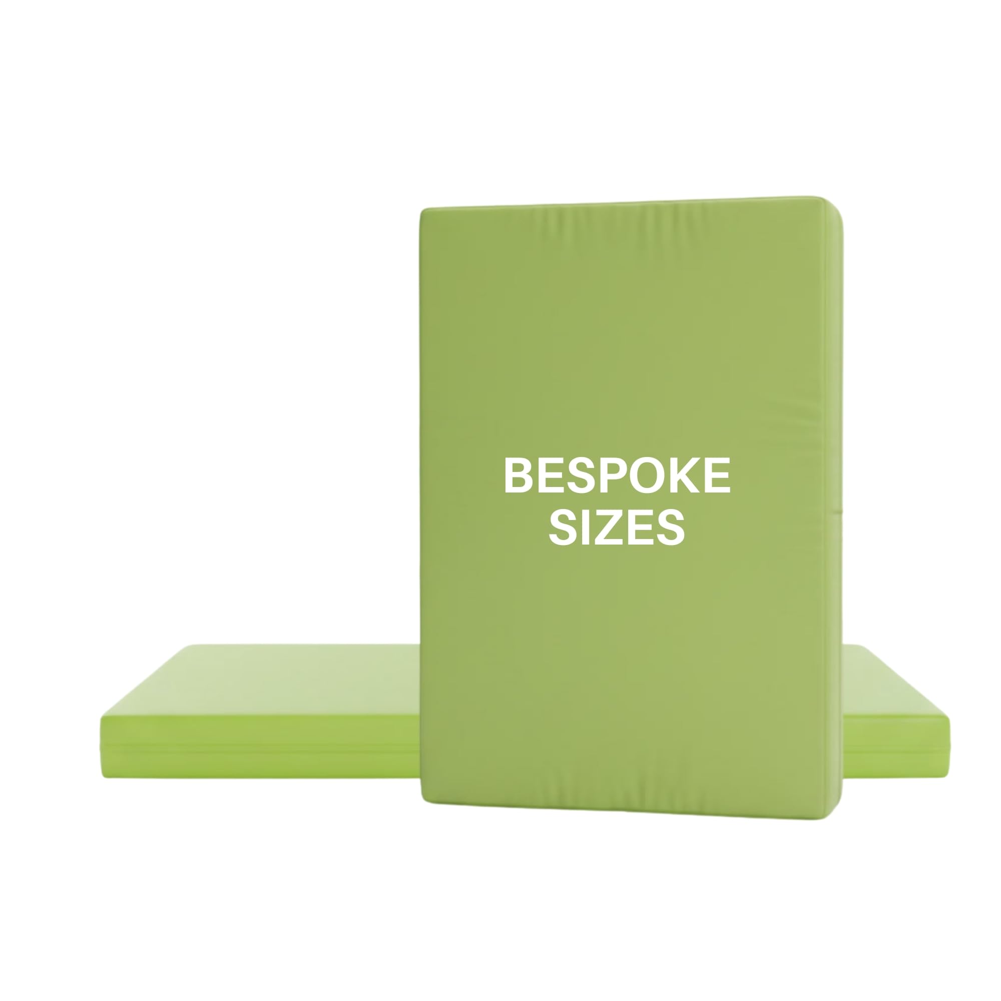 Custom Made Crash Mats Bespoke Gym Mats for Landing, Tumbling, Falling, Crashing Yoga Exercise Lime Green, 8cm Thick