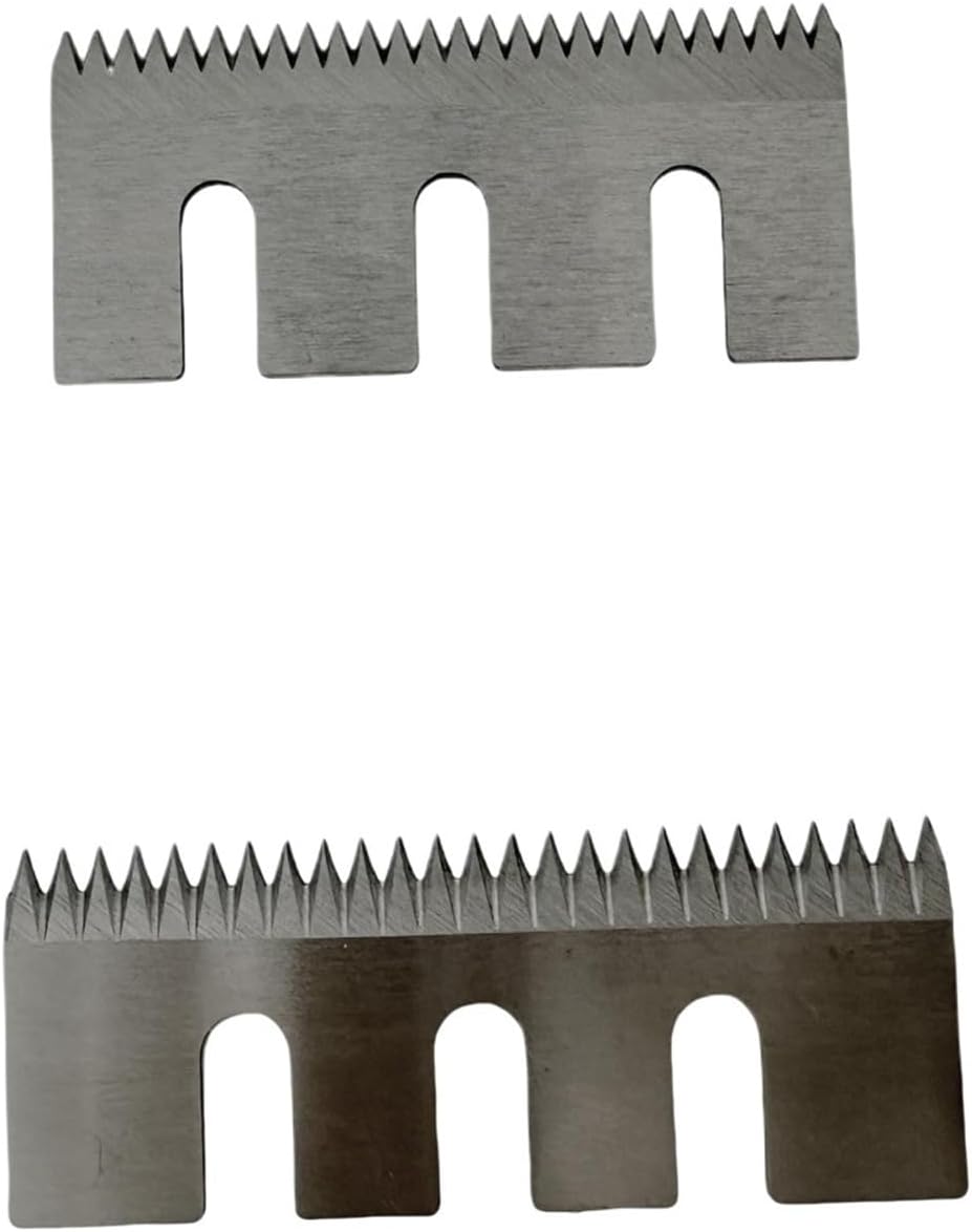 10Pcs Carton Sealer Blade (3 Slots Series) Sealing Machine Knife Carbon Steel Semi Auto Adhesive Tape Sealer Parts(75X25X1.5mm)