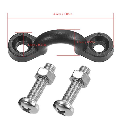 Montagem de canoa, Andoer 12 Nylon Bungee Deck Loops Amarre Almofadas 24 Parafusos Inoxidável com Lo