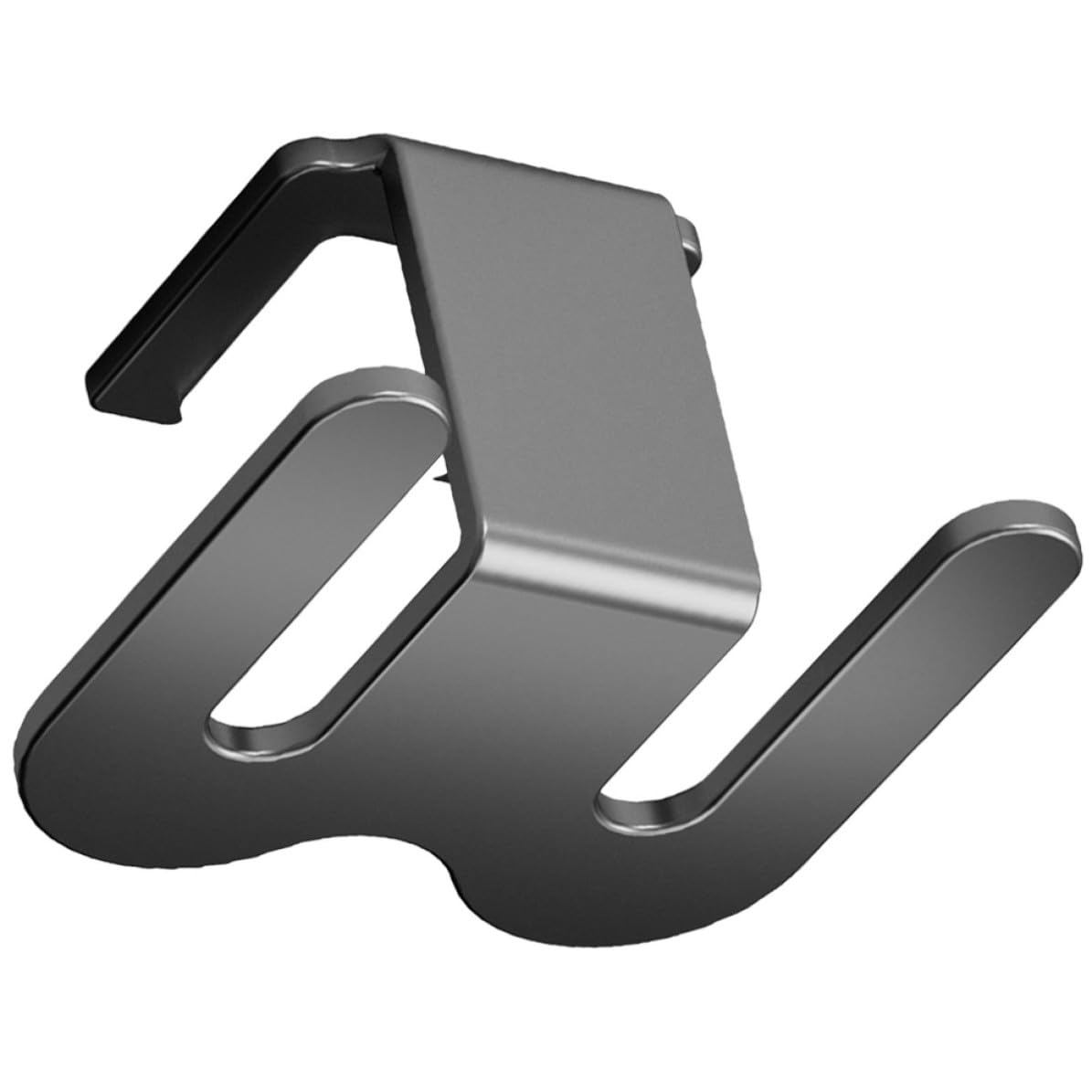 Homoyoyo Perchero para Zapatillas sin Perforaciones, Zapatero de Pared, Aleación de Aluminio, Gris Pistola, Ahorro de Espacio, para Baño y Puerta