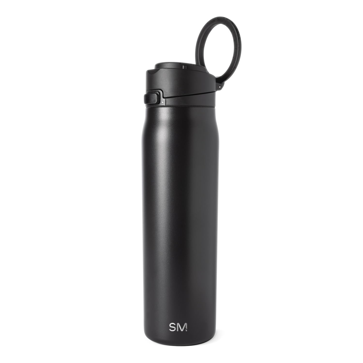 Simple Modern Mesa Loop Water Bottle with Covered Straw and Handle | 30oz Cup Holder Friendly Insulated Stainless Steel Bottles for Travel, Sports and